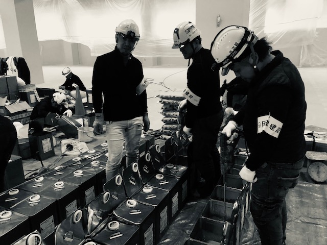 施工の写真